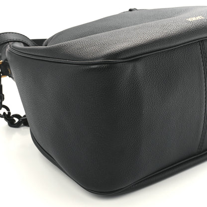 Versace Grained Calfskin La Medusa Bucket Bag Black 12 of 13