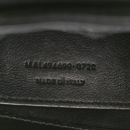 Saint Laurent Calfskin Y Quilted Monogram Small Loulou Chain Satchel Black 7 of 11