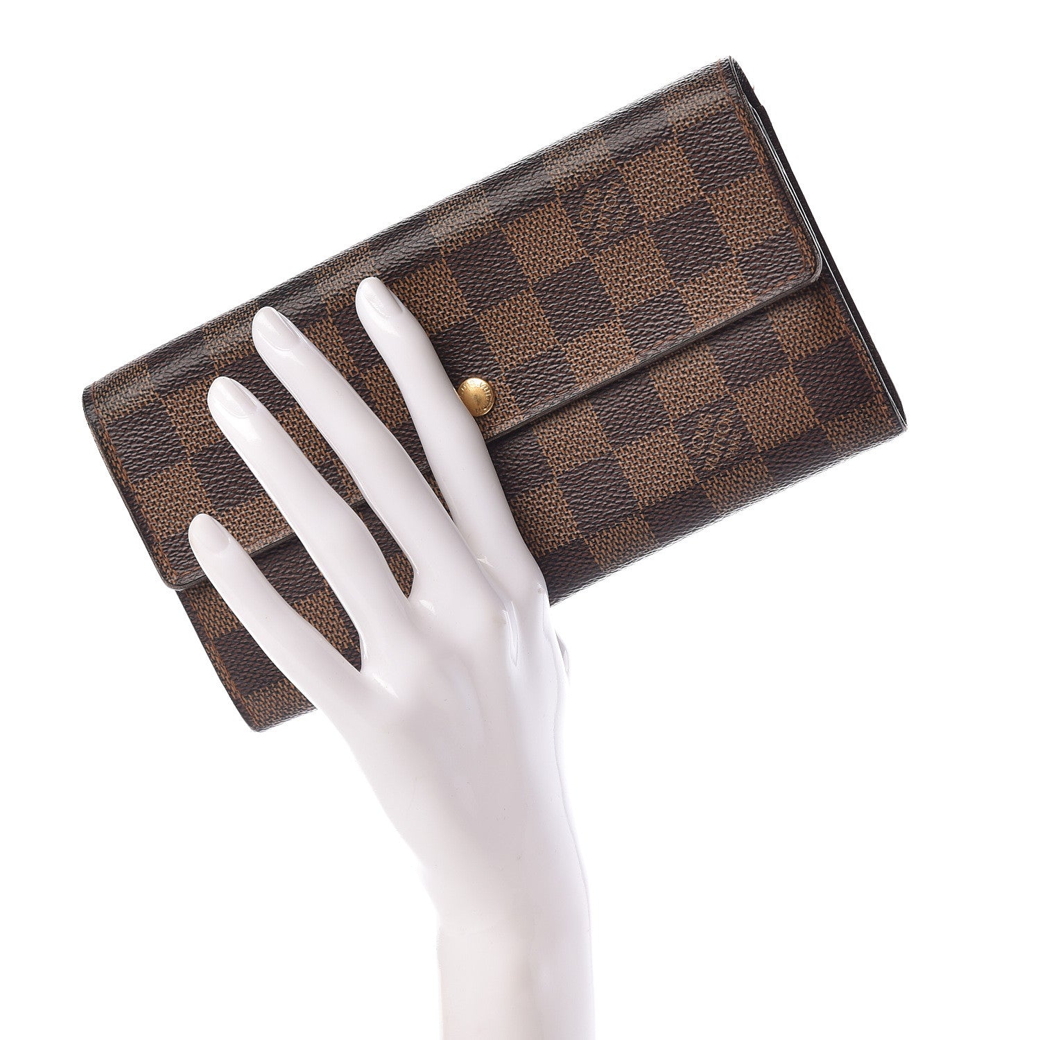 Louis Vuitton Damier Ebene Sarah Wallet 2 of 17