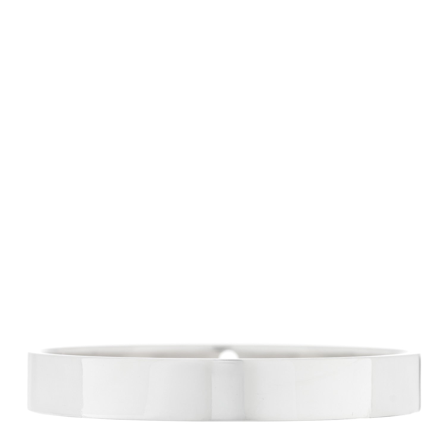 Tiffany Sterling Silver Diamond Narrow Locks Bangle Bracelet 2 of 3