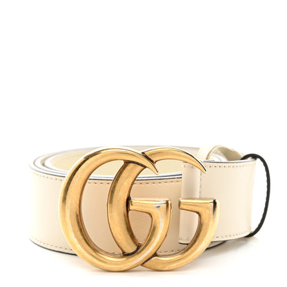 Gucci Calfskin Double G 40mm Belt 85 34 Mystic White 1 of 6