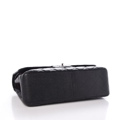 Chanel Caviar Quilted Jumbo Double Flap Black 5 of 8