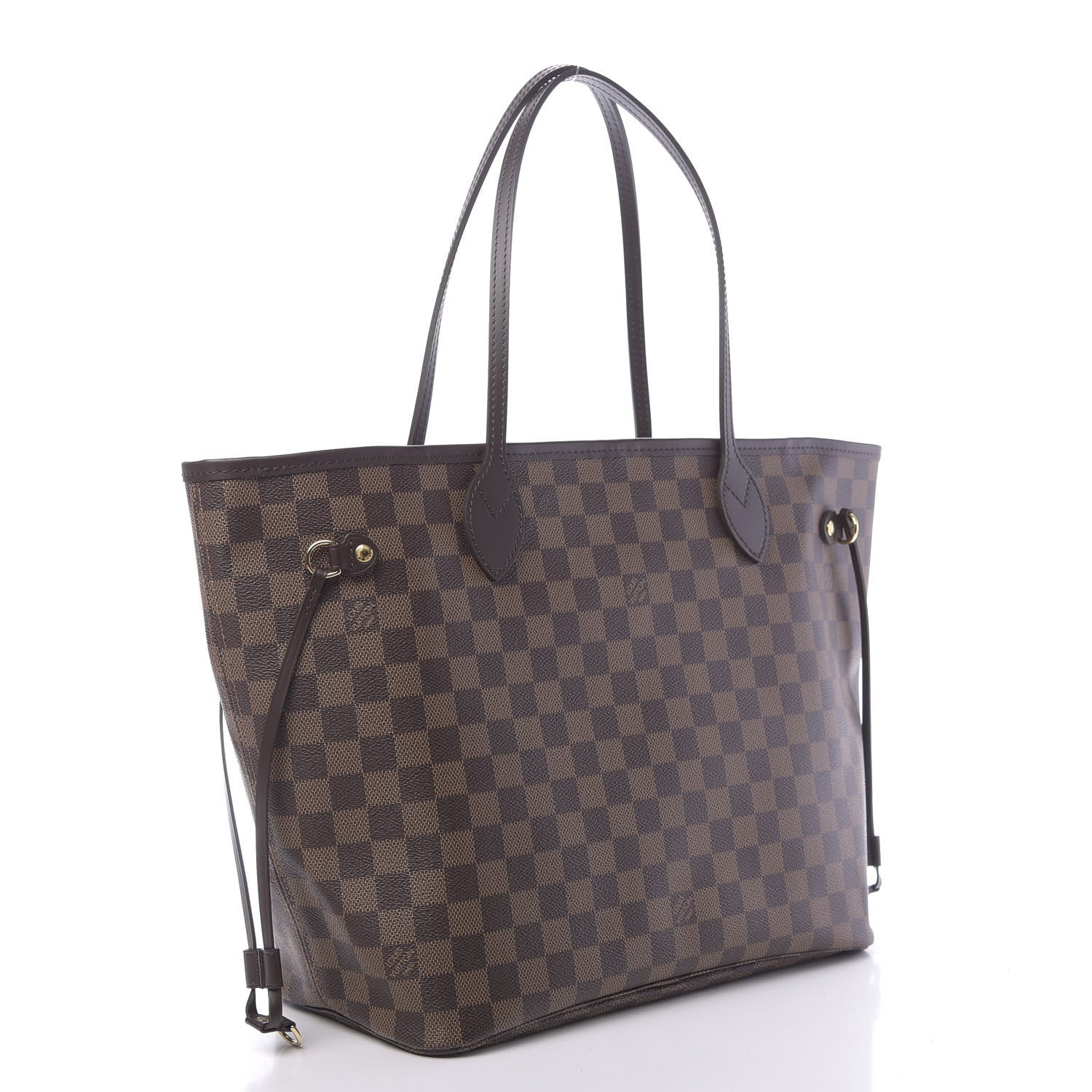 Louis Vuitton Damier Ebene Neo Neverfull MM Rose Ballerine 4 of 12