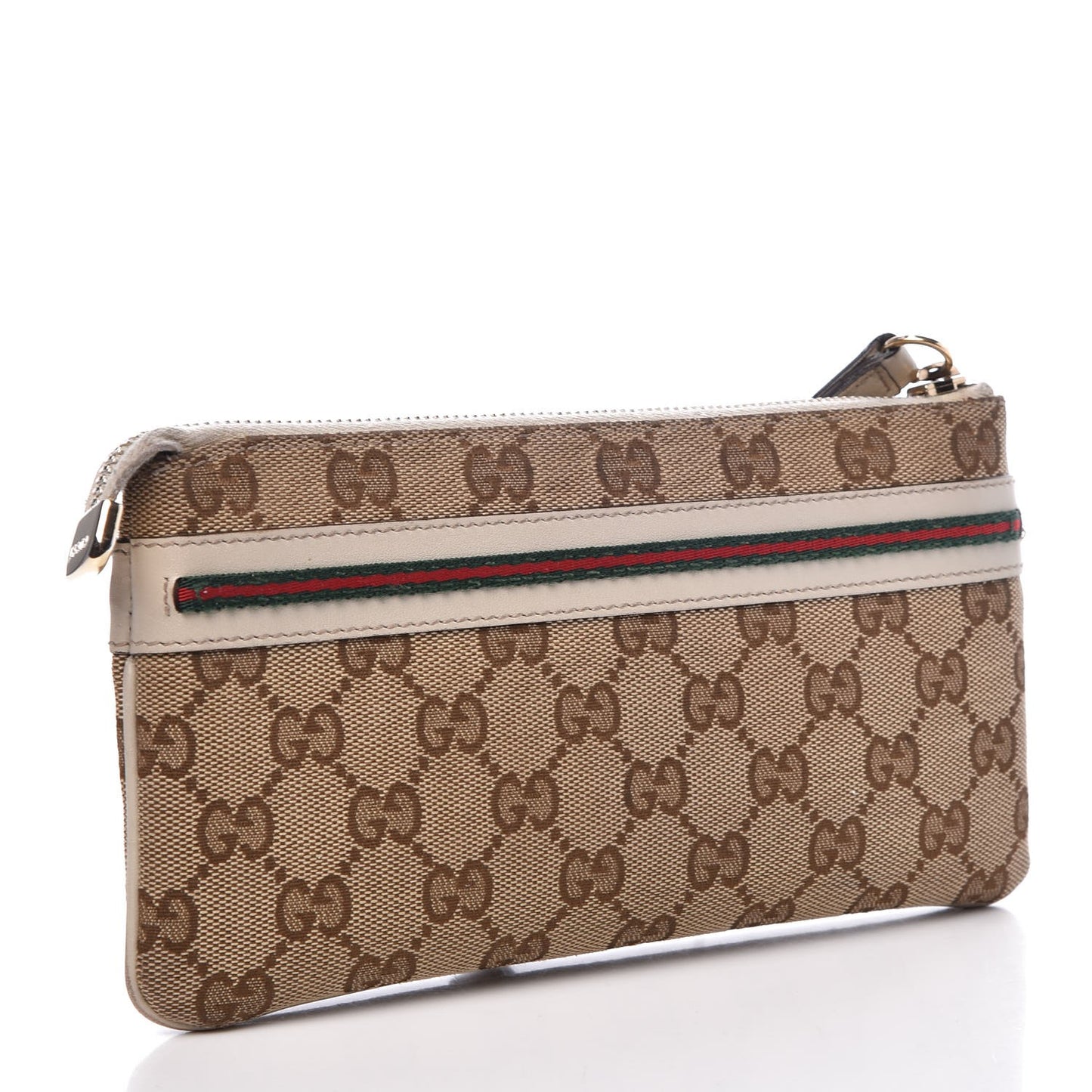 Monogram Mayfair Wristlet Off White