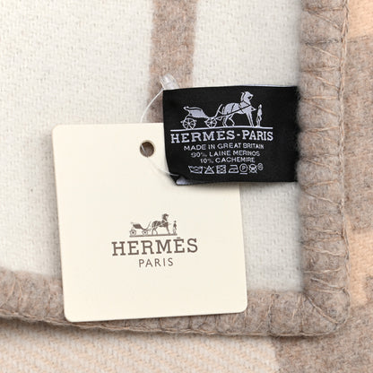 Hermes Wool Cashmere Avalon III Blanket Coco Camomille 5 of 6