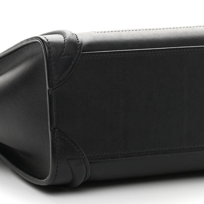 Celine Smooth Calfskin Nano Luggage Black 8 of 9