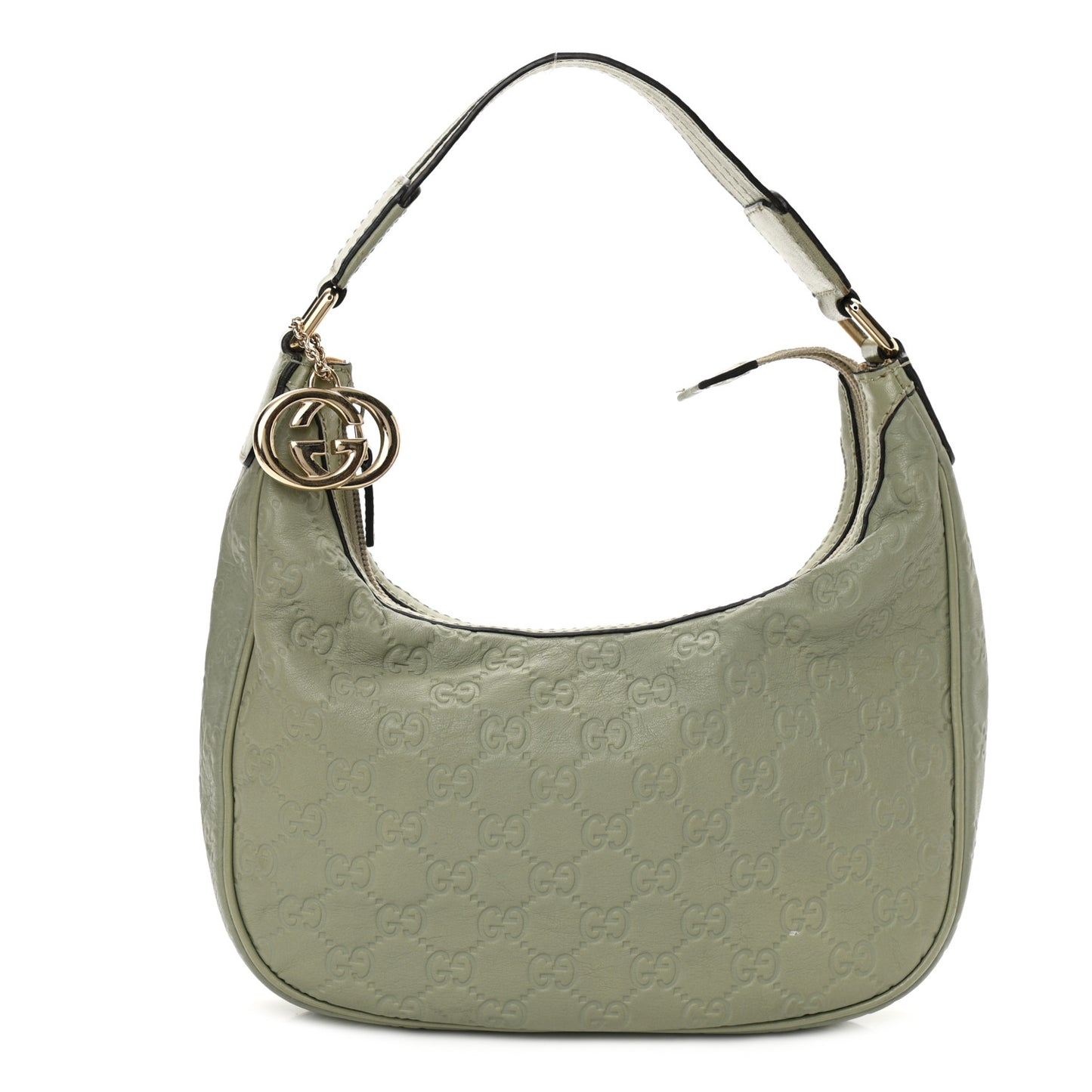 Guccissima Small Hobo Light Green