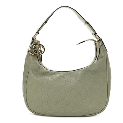 Gucci Guccissima Small Hobo Light Green 2 of 9