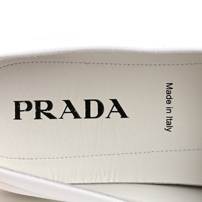 Prada Technical Nylon Triangle Logo Mens Slip On Sneakers 11 White 8 of 12