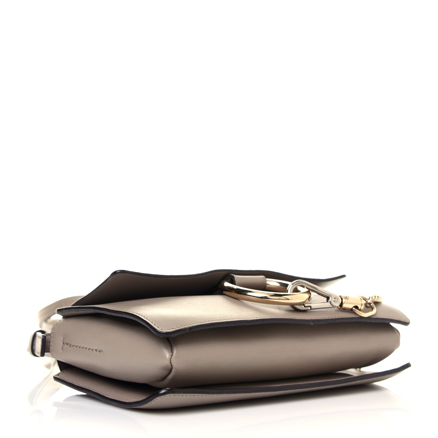 Chloe Suede Calfskin Small Faye Shoulder Bag Motty Grey 3 of 11