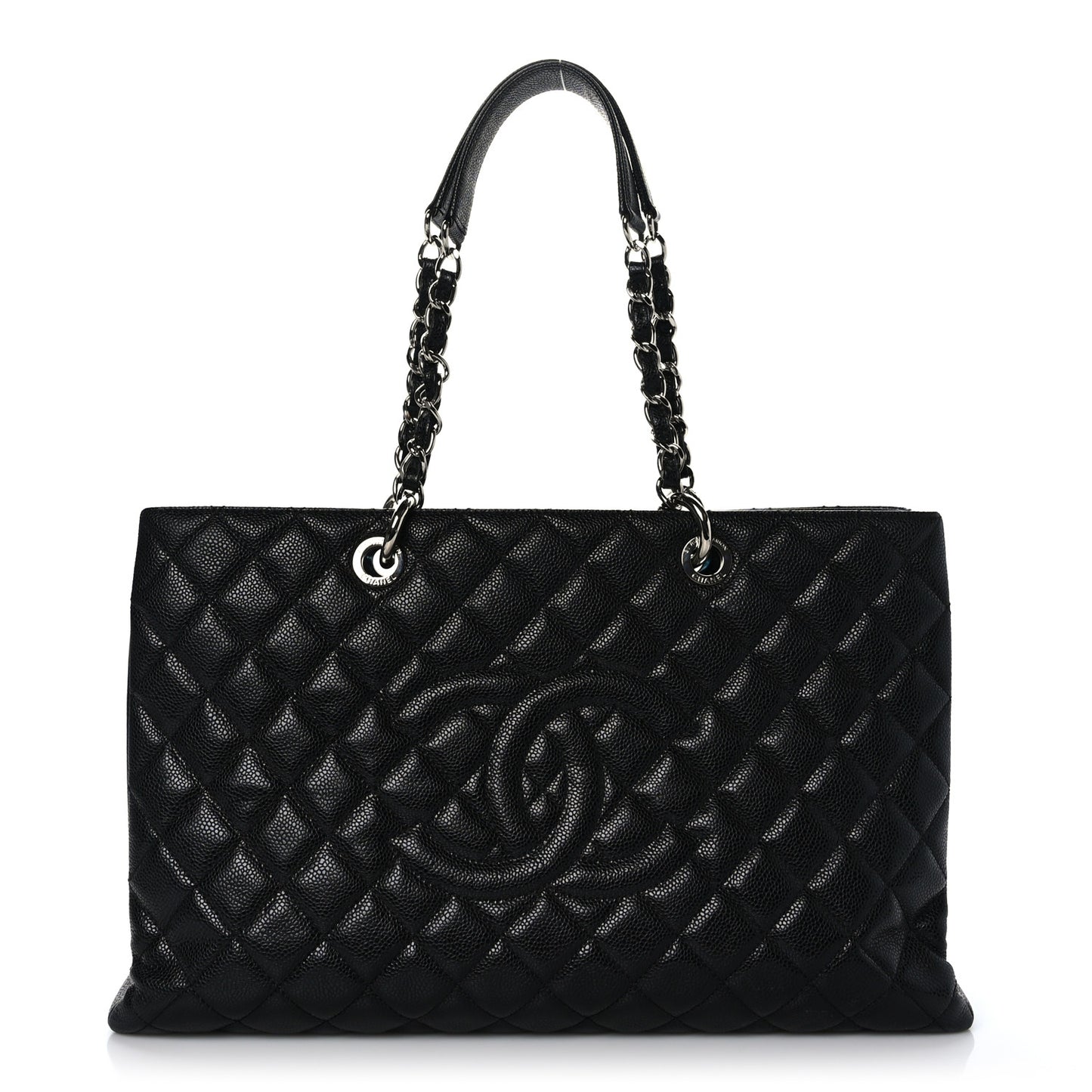 Caviar Quilted XL Grand Shopping Tote GST Black