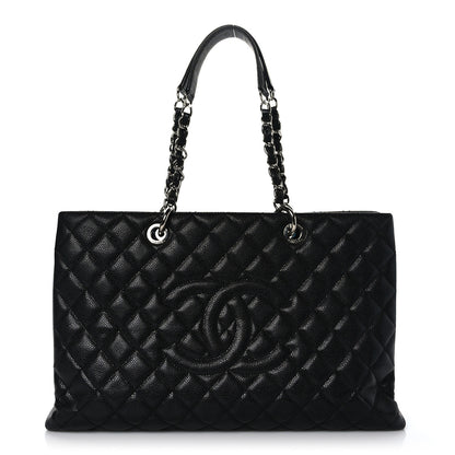 Chanel Caviar Quilted XL Grand Shopping Tote GST Black 1 of 12