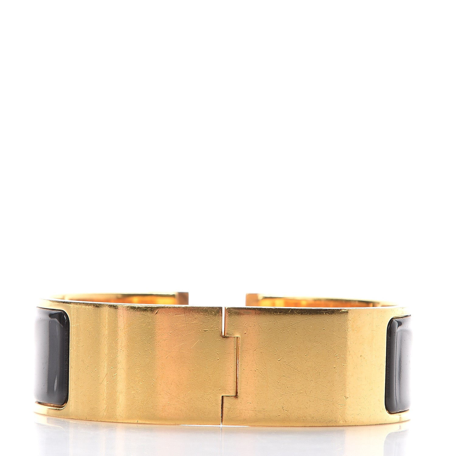 Hermes Enamel Wide Clic Clac H Bracelet PM Black 2 of 3