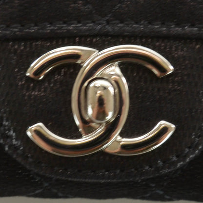 Chanel Woven Calfskin Clutch Bag Black 5 of 9