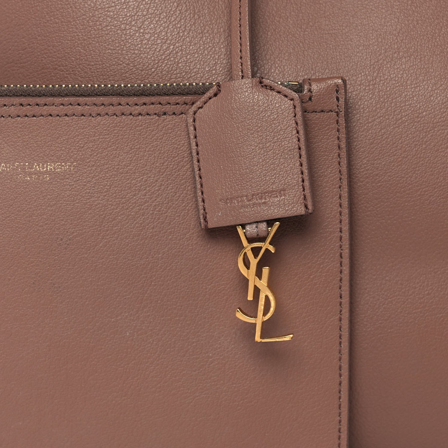 Saint Laurent Calfskin Large Shopping Tote Fard 17 of 18