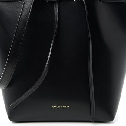 Mansur Gavriel Calfskin Mini Bucket Bag Black Blu 9 of 9
