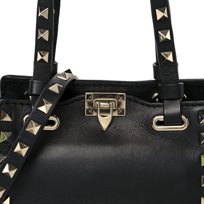 Valentino Garavani Vitello Micro Rockstud Tote Black 8 of 10