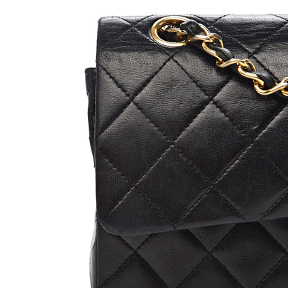 Chanel Lambskin Quilted Small Double Flap Black 16 of 19
