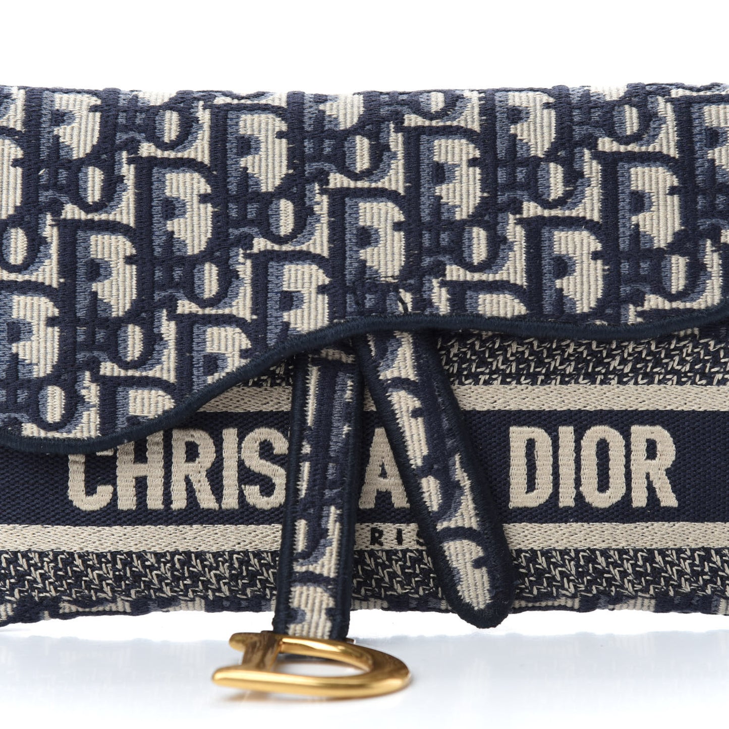Oblique Slim Saddle Pouch Blue