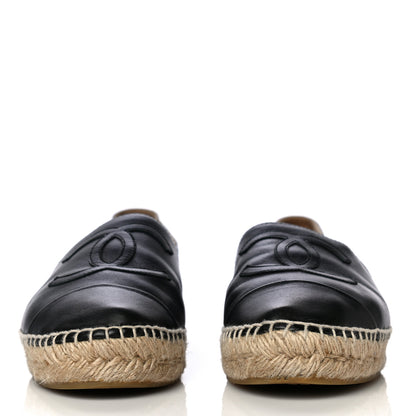 Chanel Lambskin CC Espadrilles 37 Black 2 of 19
