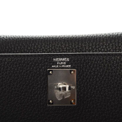 Hermes Taurillon Clemence Kelly Ado Backpack Black 7 of 10