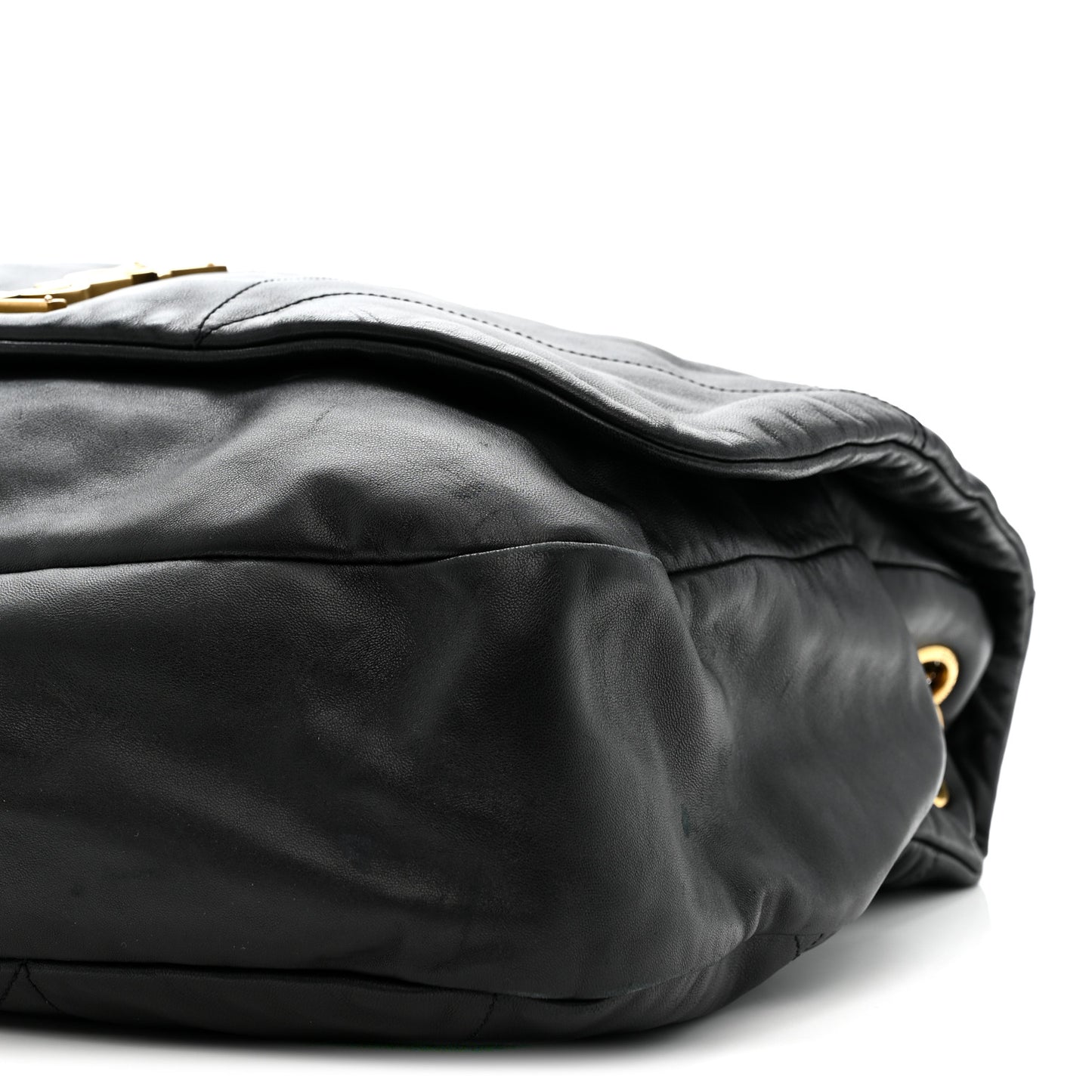 Lambskin Matelasse Monogram Large Jamie 4.3 Black
