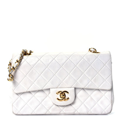 Chanel Lambskin Quilted Small Double Flap White 1 of 4