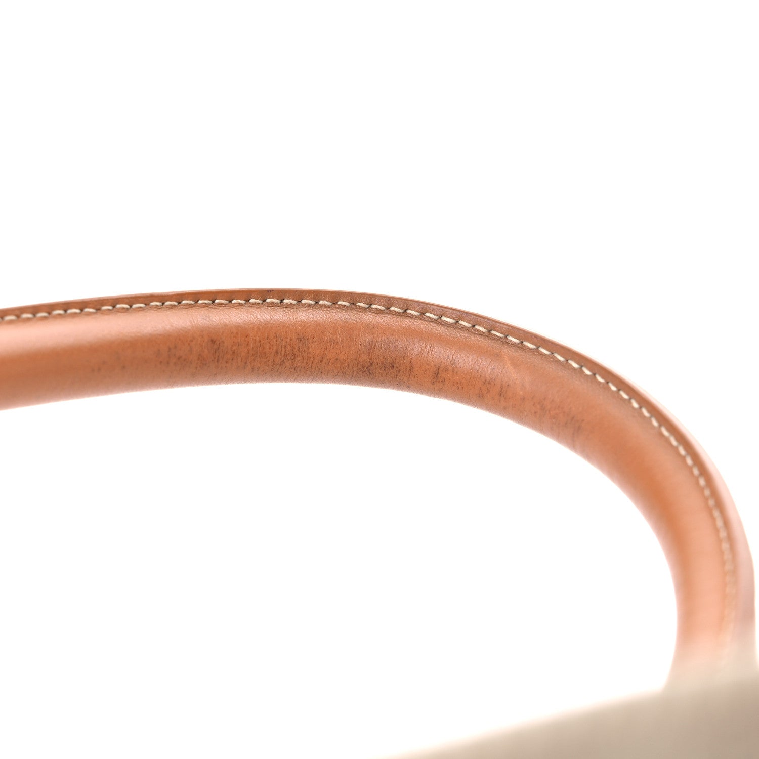 Celine Canvas Calfskin Horizontal Cabas Natural Tan 14 of 17