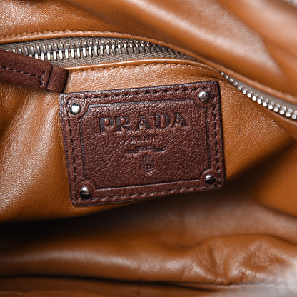 Prada Soft Calf Shoulder Bag Bruciato 5 of 9