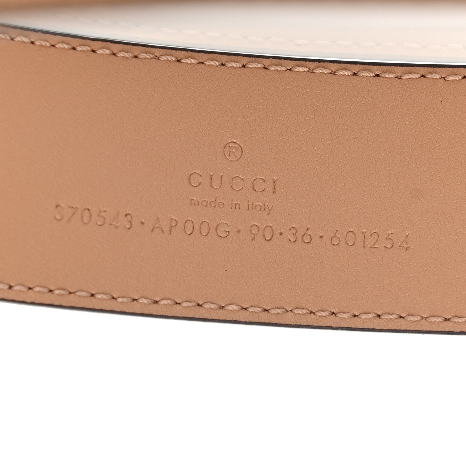 Gucci Calfskin Interlocking G 37mm Belt 90 36 Camelia 3 of 5