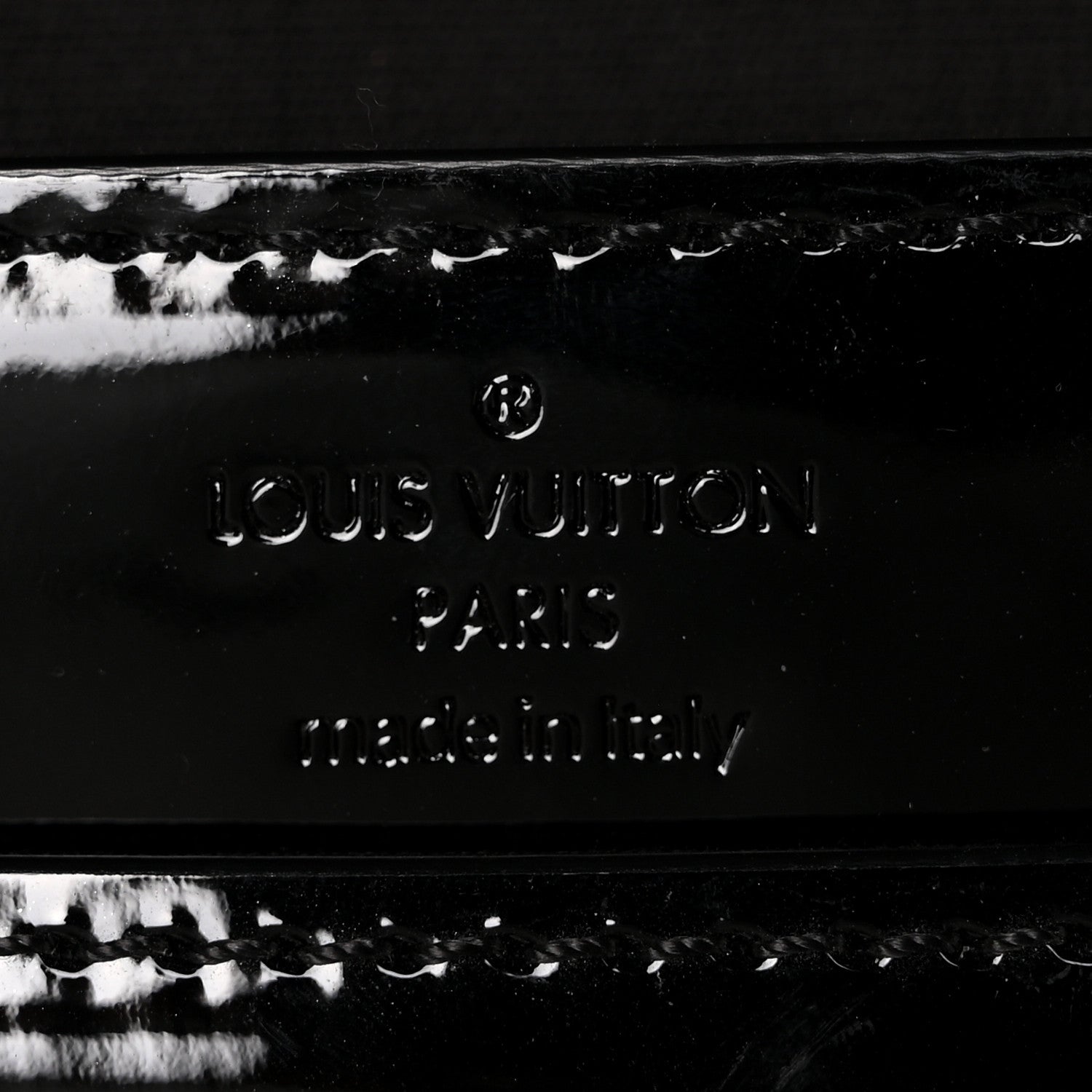 Louis Vuitton Patent Louise Clutch Black 6 of 10