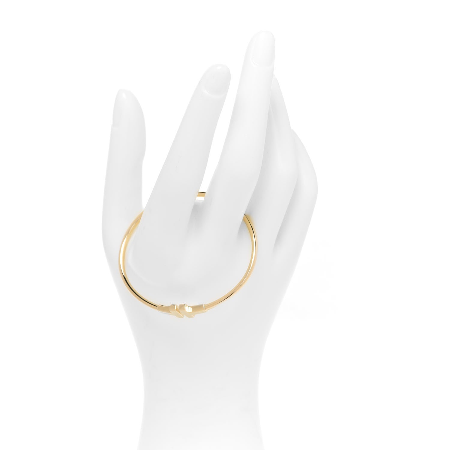 Tiffany 18K Yellow Gold T Wire Bracelet 2 of 4