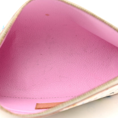 Louis Vuitton Monogram Multicolor Cosmetic Pouch White Litchi 5 of 8
