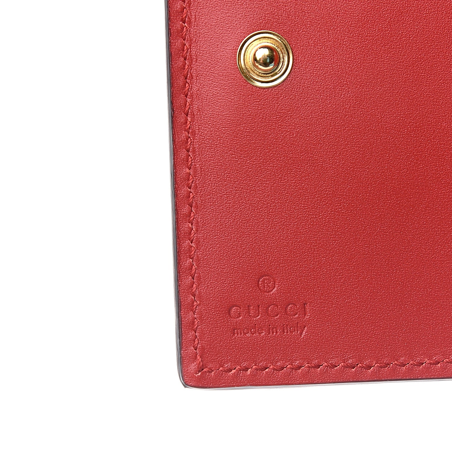 Gucci Calfskin Sylvie Wallet Hibiscus Red 5 of 7
