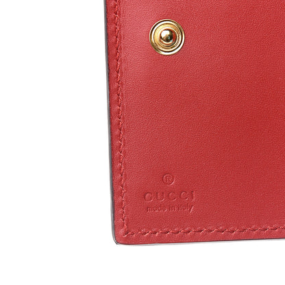 Gucci Calfskin Sylvie Wallet Hibiscus Red 5 of 7
