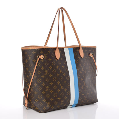 Louis Vuitton Monogram My LV Heritage Neverfull GM Blue Clair White 3 of 7