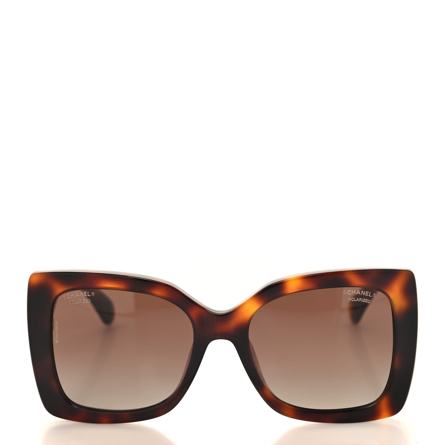 Square Polarized CC Sunglasses 5494-A Tortoise Brown