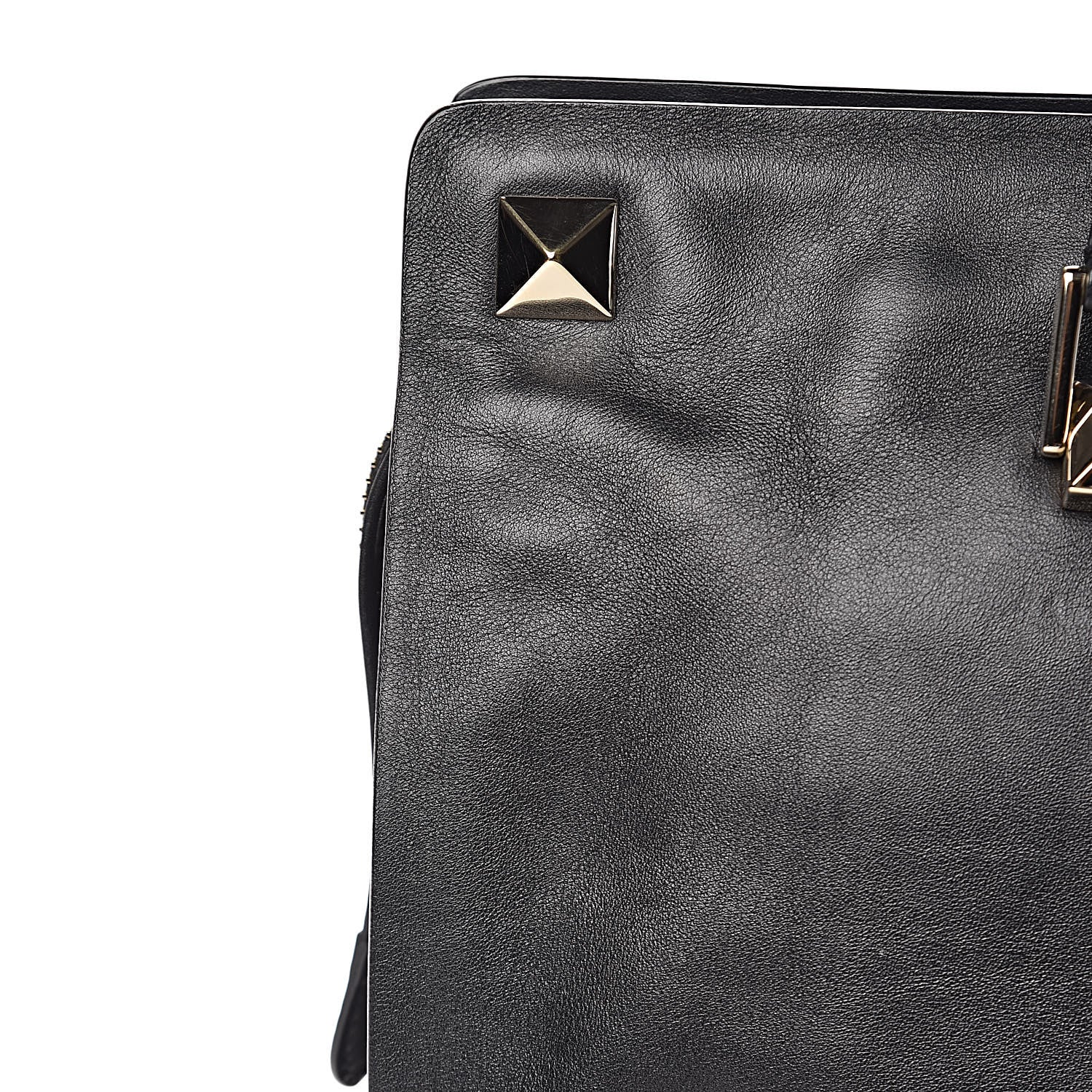 Valentino Garavani Vitello Macro Rockstud Runway Tote Black 13 of 19