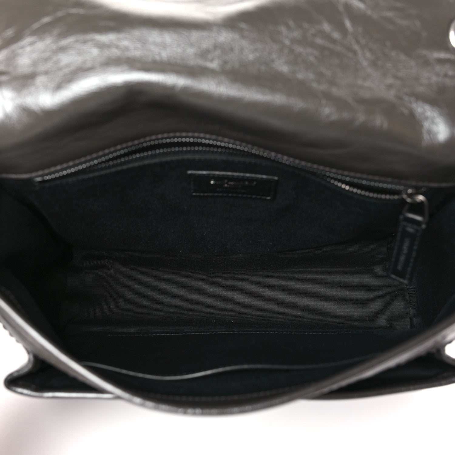 Saint Laurent Crinkled Calfskin Matelasse Monogram Medium Niki Chain Satchel Pebble 5 of 9