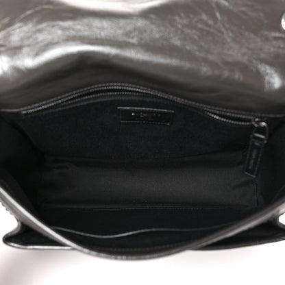 Saint Laurent Crinkled Calfskin Matelasse Monogram Medium Niki Chain Satchel Pebble 5 of 9