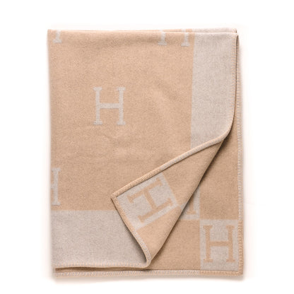Hermes Wool Cashmere Avalon III Blanket Coco Camomille 1 of 5