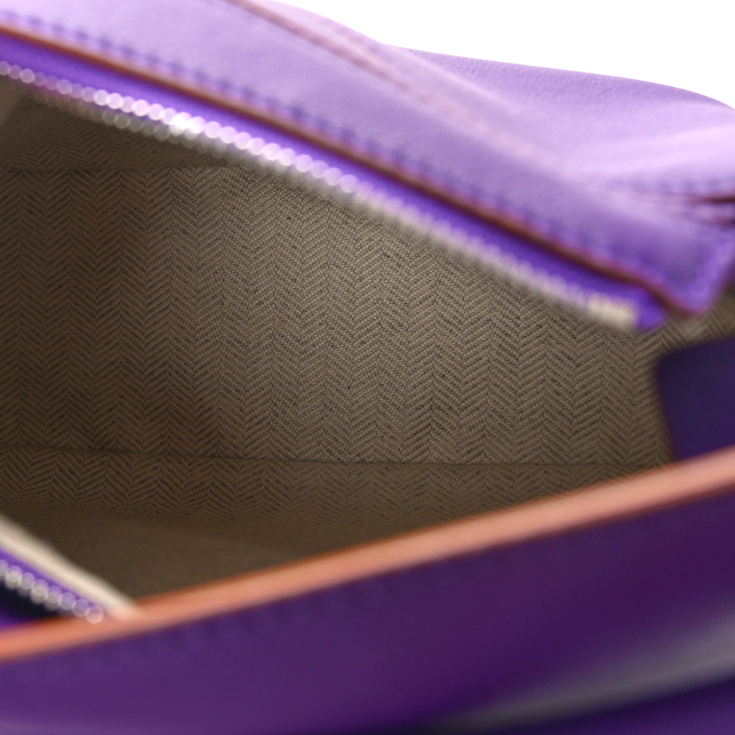 Loewe Calfskin Mini Puzzle Bag Purple Cognac 5 of 8