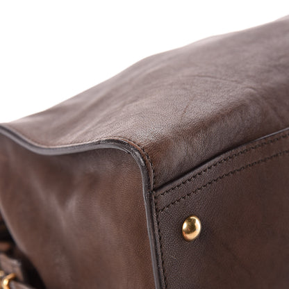 Saint Laurent Sheepskin Large Cabas ChYc Dark Brown 9 of 12