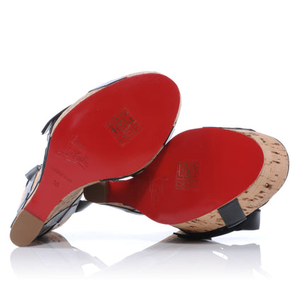 Christian Louboutin Miss Cristo 140 Cork Wedges 36 4 of 6