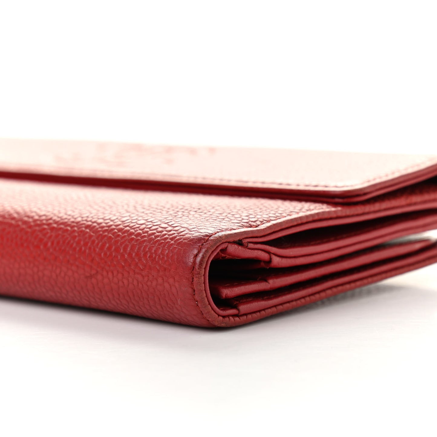 Caviar Timeless CC Large Flap Wallet Red