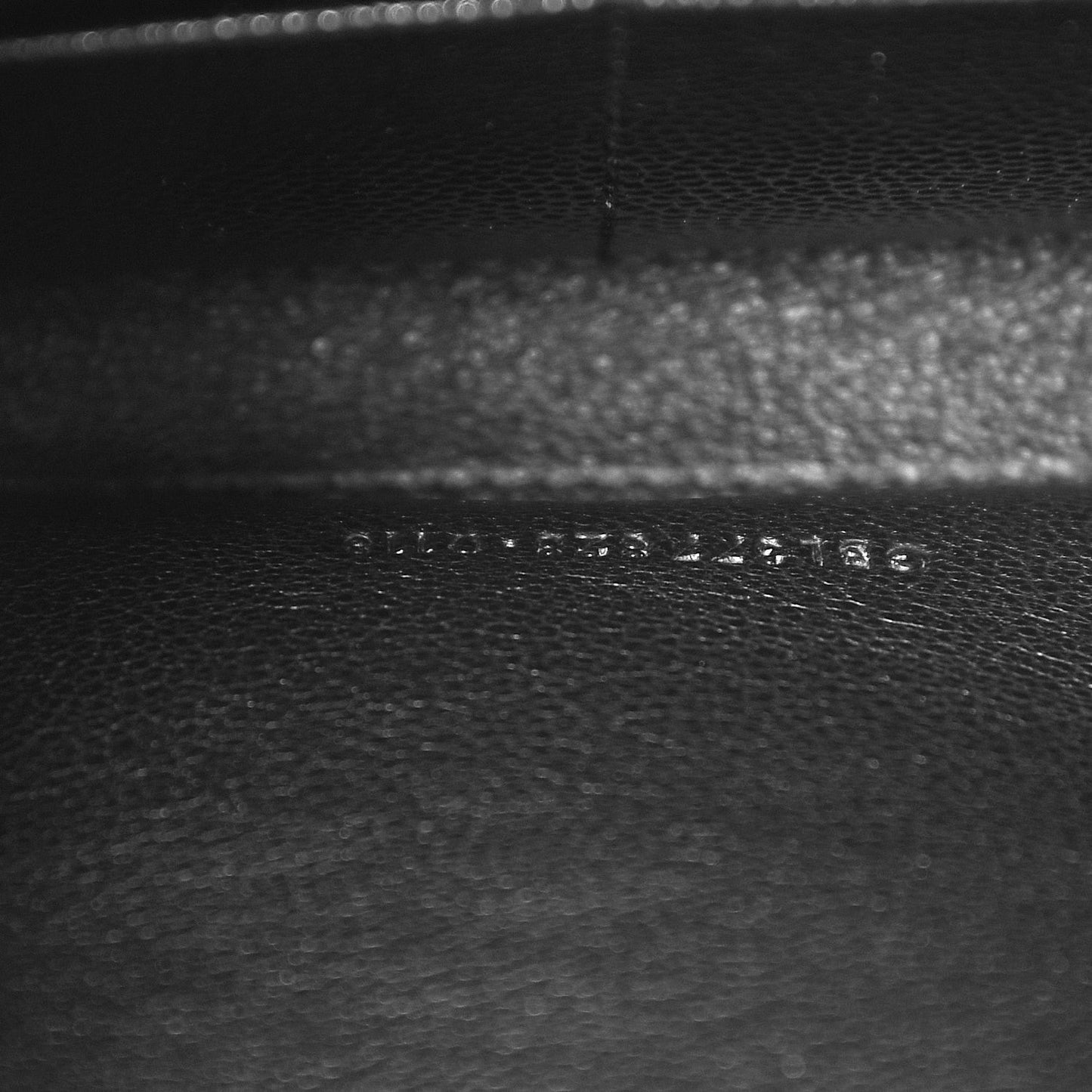 Grain De Poudre Matelasse Chevron Monogram Chain Wallet Black