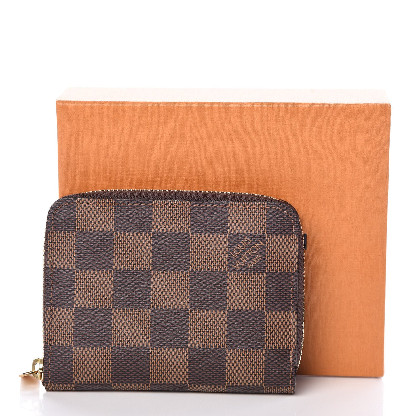 Damier Ebene Zippy Coin Purse Rose Ballerine