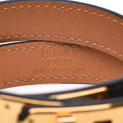 Hermes Chamonix Kelly Double Tour Bracelet S Black 5 of 9