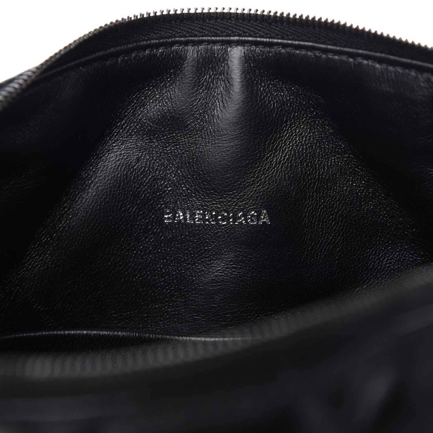 Balenciaga Nappa Calfskin Quilted Touch B Camera Shoulder Bag Black 8 of 10