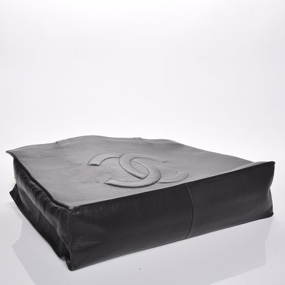 Chanel Lambskin CC Tote Black 4 of 7